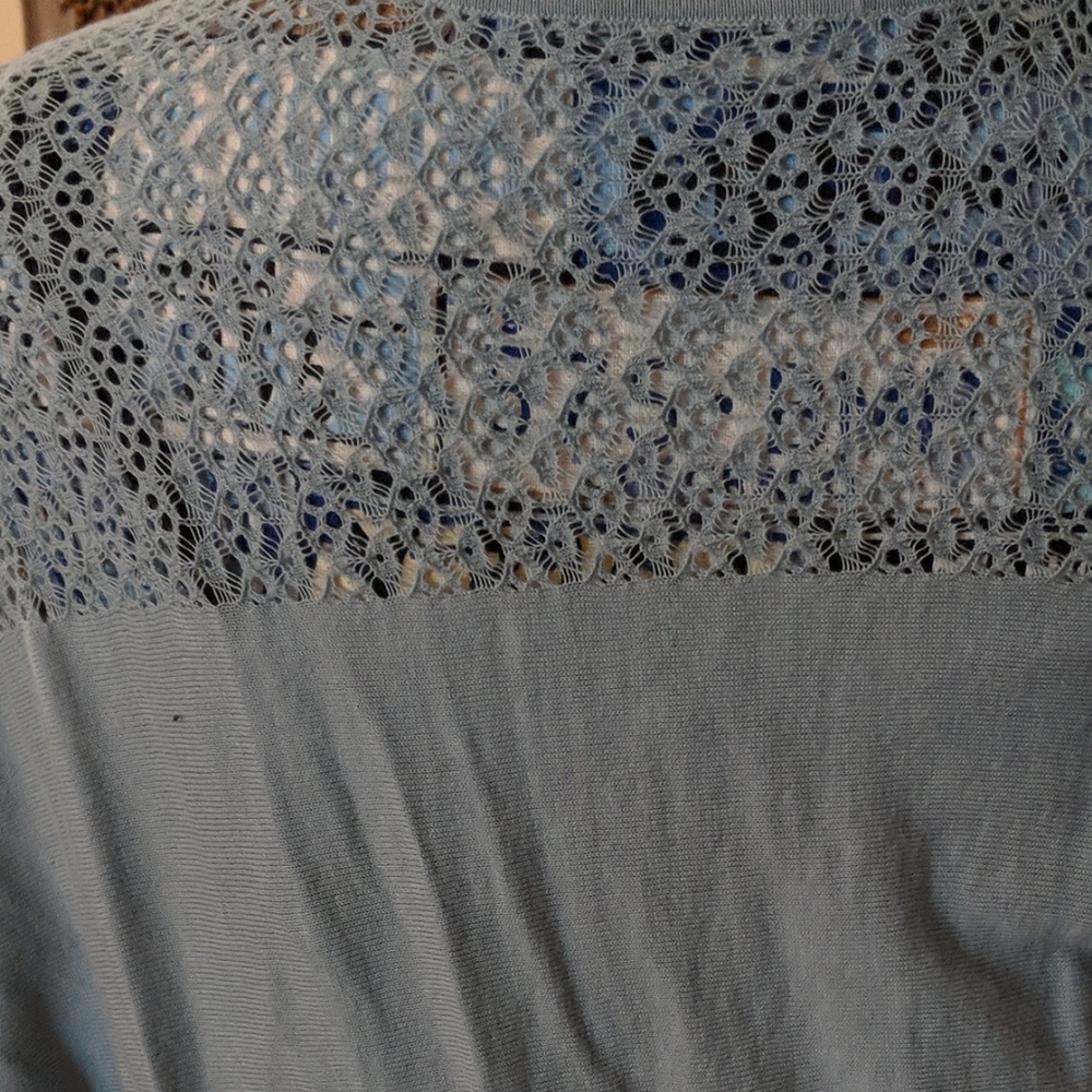 ELIE TAHARI BABY BLUE BLOUSE - Picture 5 of 7